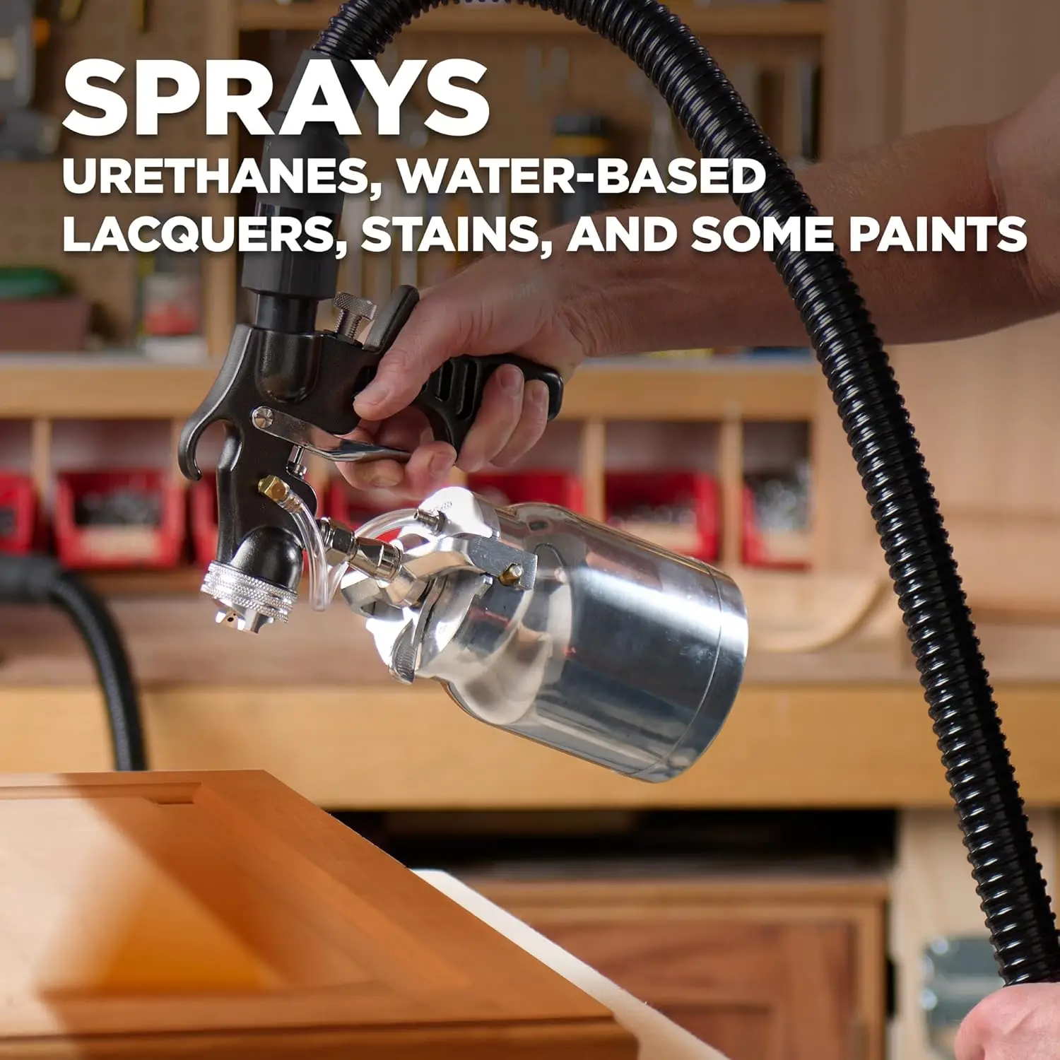 Wagner Spraytech 2443205 Earlex 5700 Stationary HVLP Paint Sprayer for Woodworking and Furniture Refinishing, Fine Finishing wit