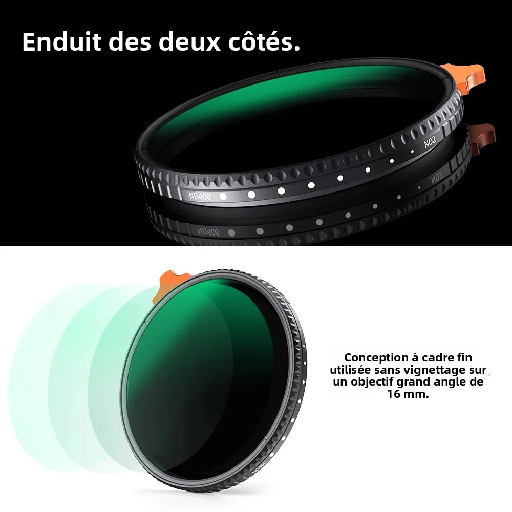 Filtre ND variable ND2-ND400 77mm - K&F Concept