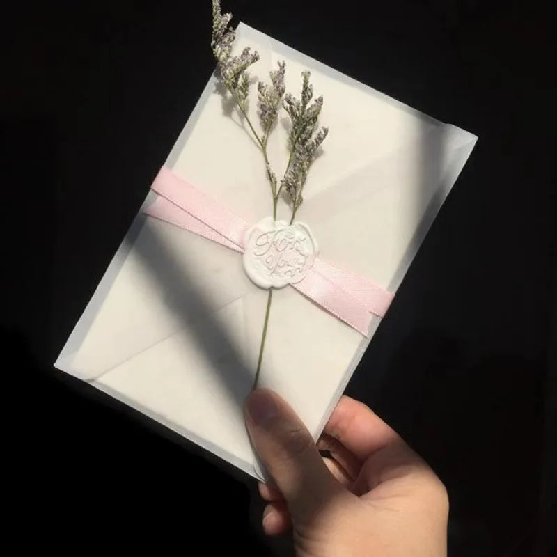

Sulfuric Acid Paper Envelope Wholesale, Semi Transparent Bag, Blank And Minimalist Invitation Letter, Small And Fresh Western Gr