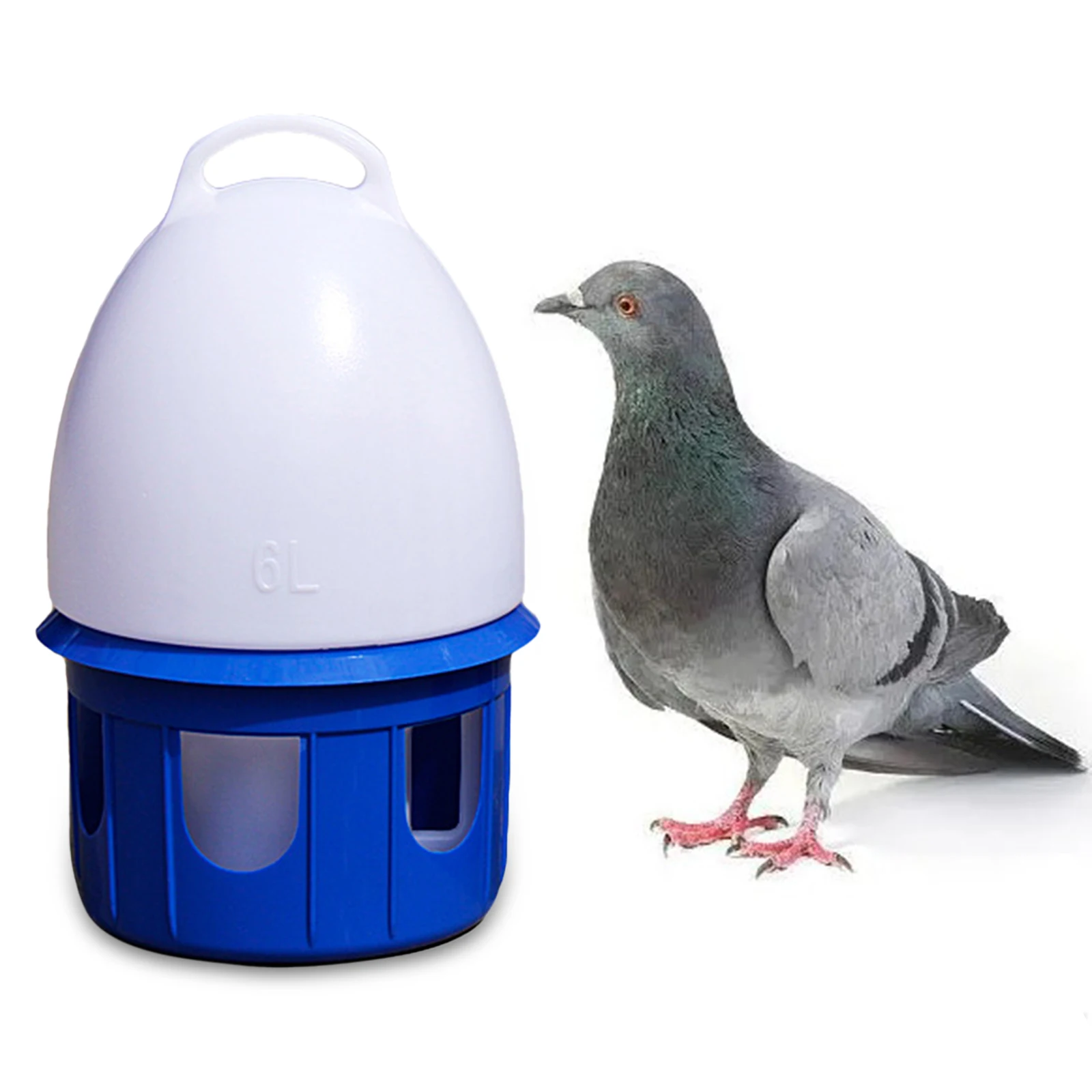 Bird Water Drinker Large Capacity Automatic Bird Water Dispenser Drinker Water Bottle Cage Accessories Feeding Pigeon Waterer for Dove Duck
