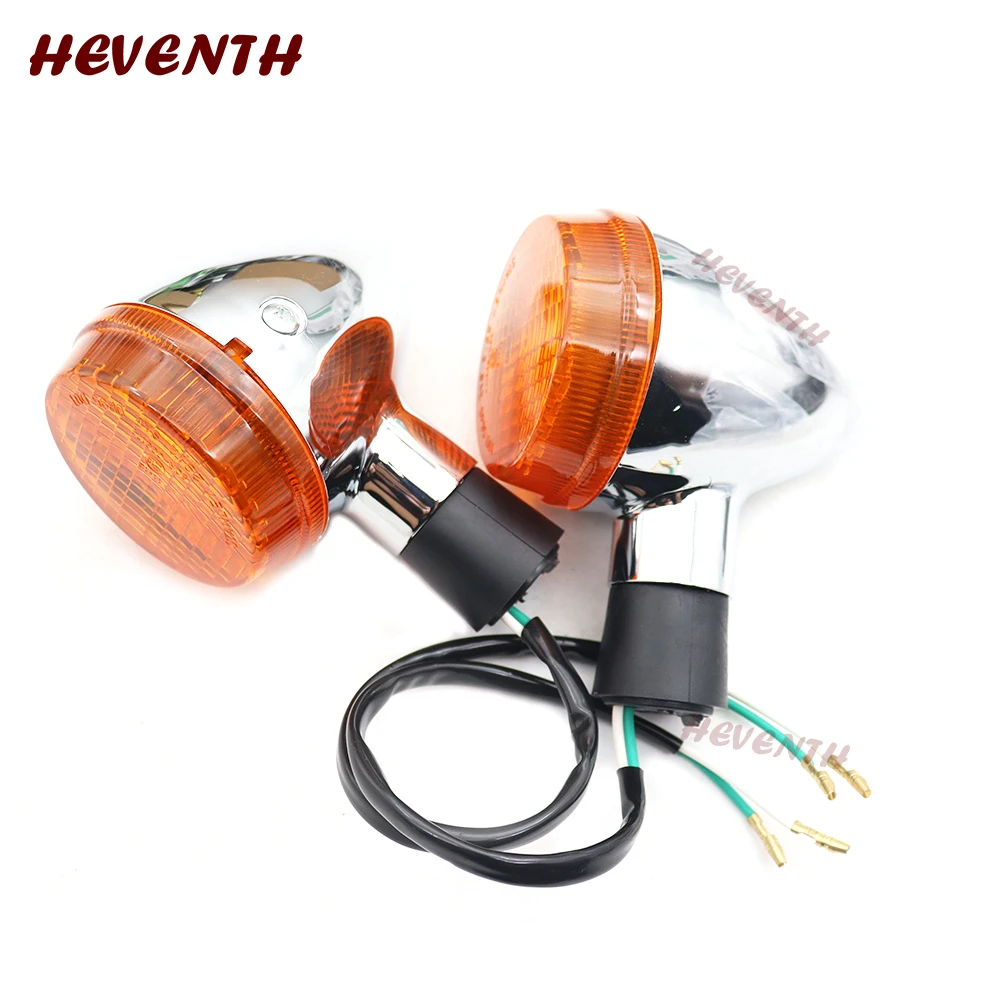 Motorcycle Front Rear Lamp Turn Signals Flasher Indicator Chrome For Honda Shadow 400 750 VT750 VT400 2004-2007