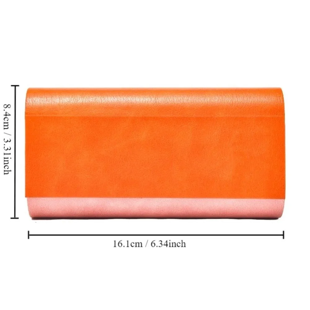 Double Layer Double Eyeglasses Case Large Capacity PU Leather Eyeglasses Holder Scratch Resistant Waterproof Sunglasses Box