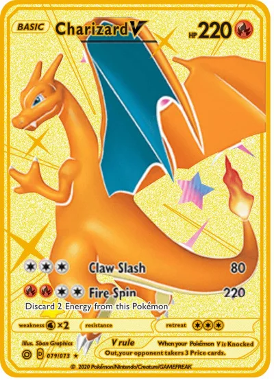 Metal Rainbow Glitter Collectibles, Rainbow Pokemon Cards