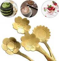 8/16 Pieces Flower Coffee Tea Spoons Stainless Steel Sugar Spoons Tea Party Flower Fancy Tableware Set Stir Bar Kitchenware 3