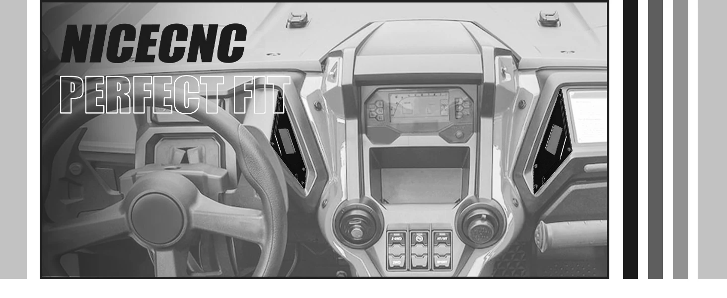 NICECNC für Honda Talon 1000R 1000X 2019-2024 Sonderedition Links- und Rechts-Schalttafel Armaturenbrett-Wippschalter Aluminium ATV-Zubehör – Detail 4