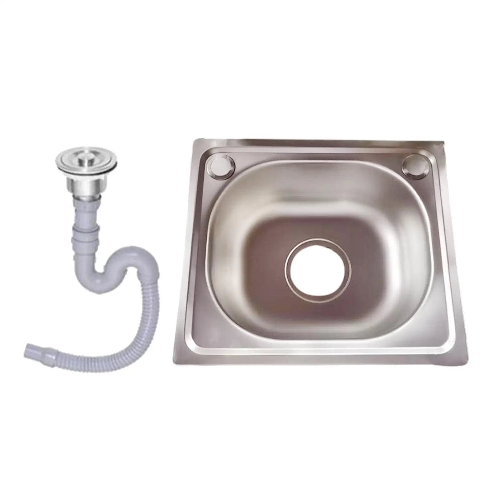 Topmount Stainless Steel Kitchen Sink Quickly Drainage Rustproof Heavy Duty with