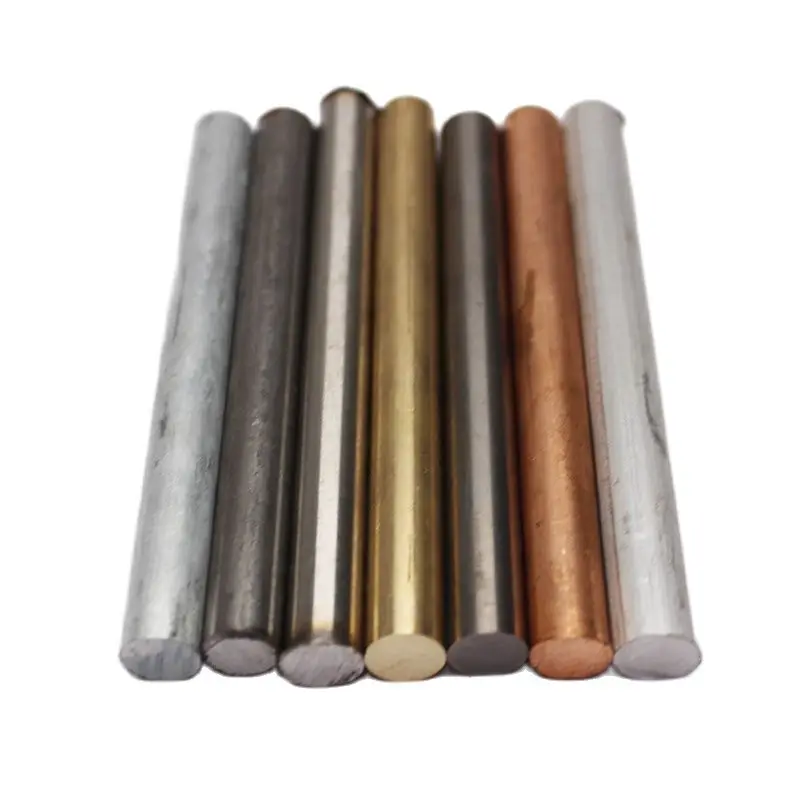 10x100mmMetalRodsAluminumCopperBrassStainlessSteelSoftIron