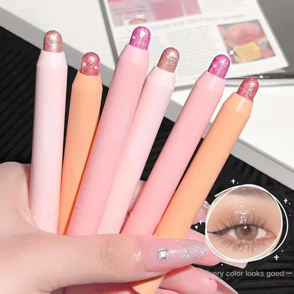 Pearlescent Eyeshadow Stick Pencil Glitter Eyeshadow Waterproof Shimmer Silkworm Liner Pen High-gloss Cosmetics Beauty Makeup