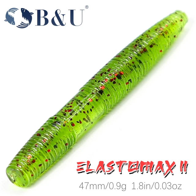 B&U 47mm Tpe Floating Senko Worms Bass Fishing Lure Soft Plastic