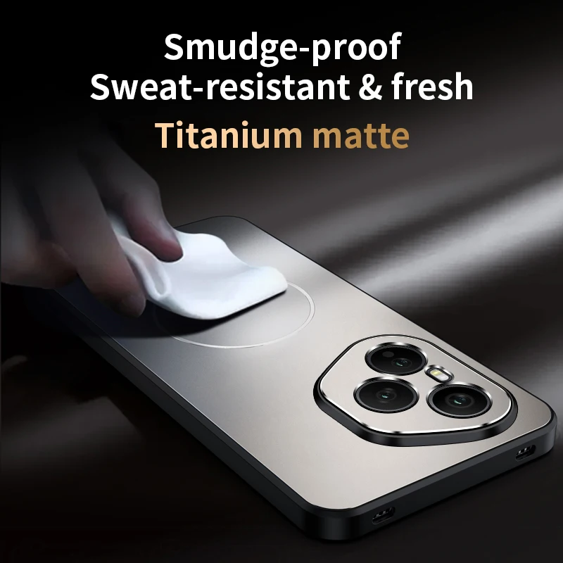 Magsafe Original Slim Metallic Magnetic Phone Case - Anti-Fall Airbag Bumper & Wireless Charging Cover