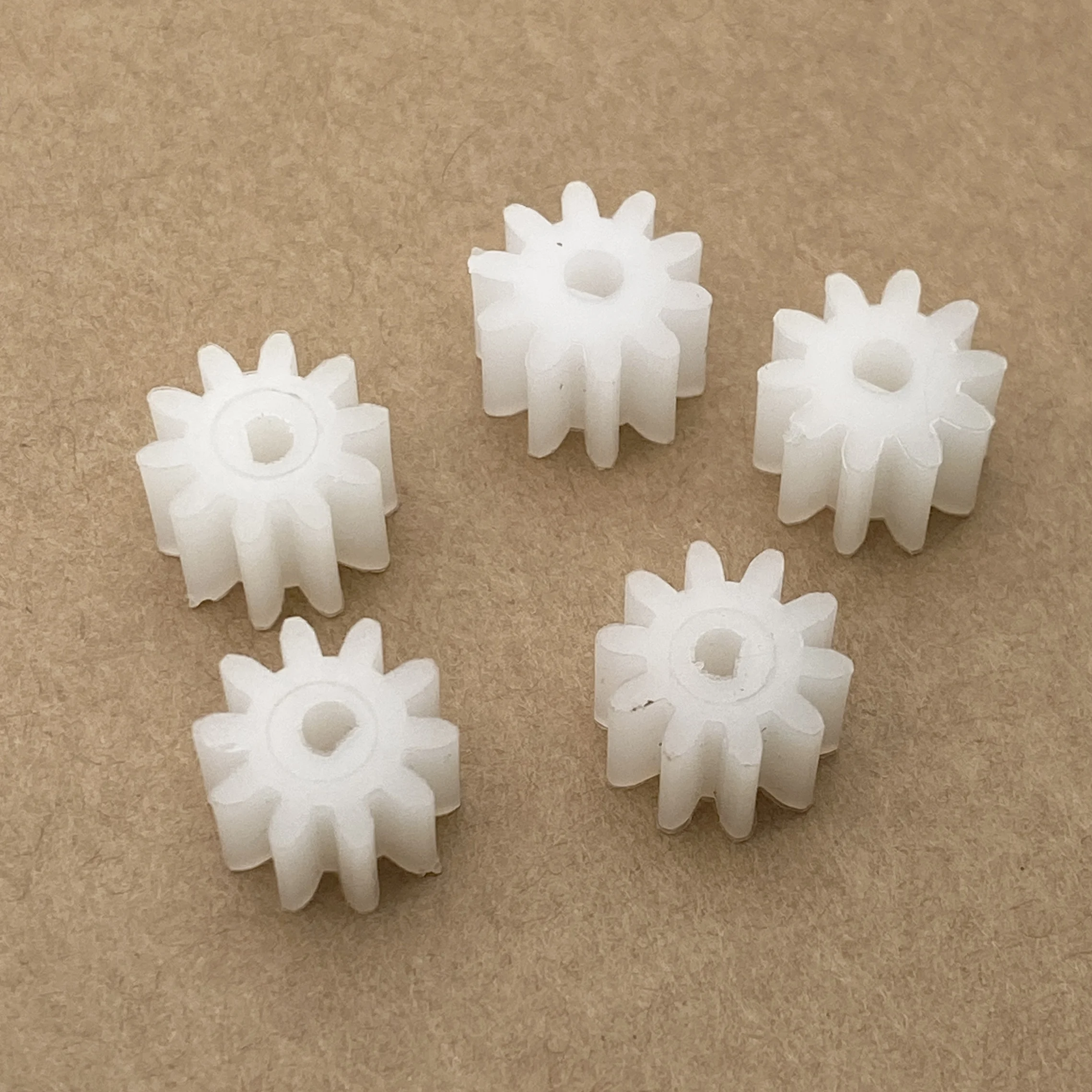 5PCS D Hole 3mm 1M 10T Nylon Plastic Gear