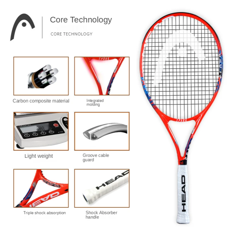 New tennis racket with bags sport for men women full carbon for beginners with bag