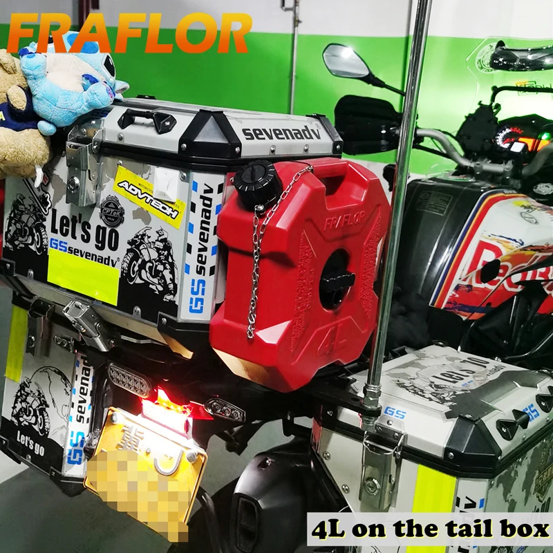 Unique Design 4L Spare Fuel Tank Car Jerrycan Gas Can Gasoline Oil Container Motorcycle Petrol Bucket Canister Water Petrol Tank