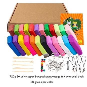 24/36/50 Colors Polymer Clay Fimo DIY Soft Clay Set Molding Craft Oven Bake Clay Blocks Montessori Early Education Toy For Kids 1