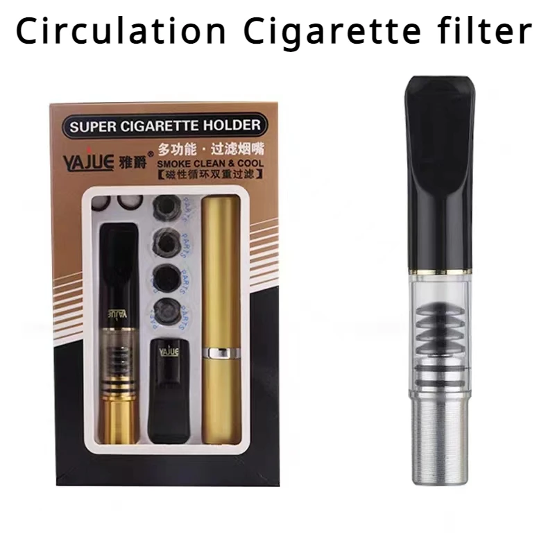 

Plastic Creative Tobacco Filter Removable to Clean Recyclable Mouthpiece for cigarette Tar Filtration Portable Smoking Holders