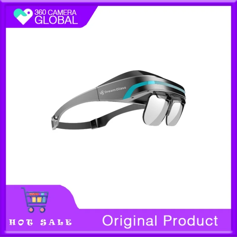 Dream Glass 4K Hd Ar Smart Glasses Pieghevole E Leggero Gioco 3D Occhiali Vr Realtà Virtuale Grande Schermo Hd Display Switch Ps