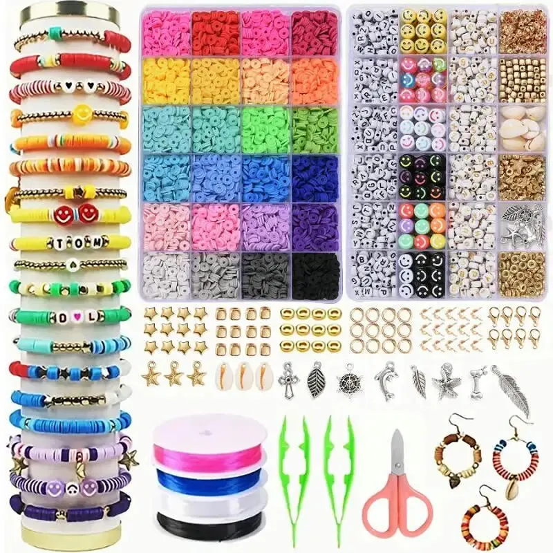 Trendsetting Clay Beads Bracelet Kit for Creative Crafting