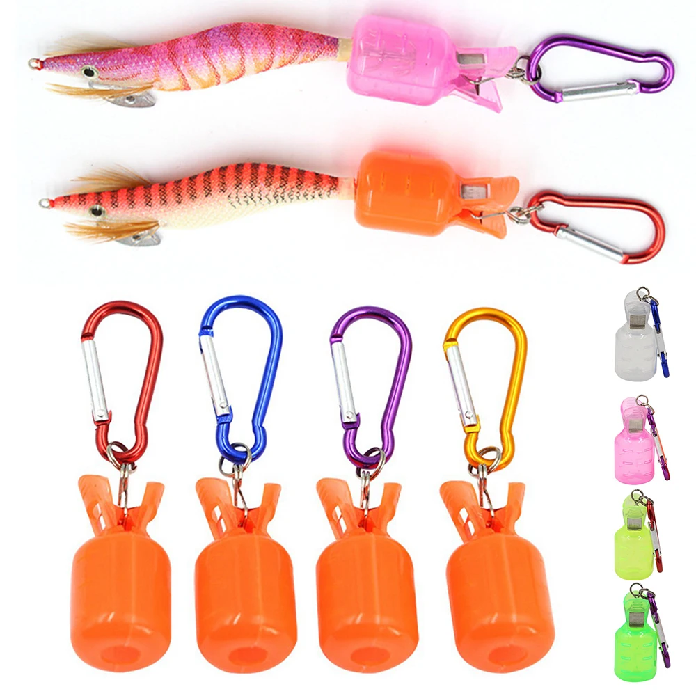 10pcs Jig Hook Covers Protector With Carabiner For Egi Squid Jig Fishing  Lure & Wood Shrimp Safety Caps For Fishing Lovers