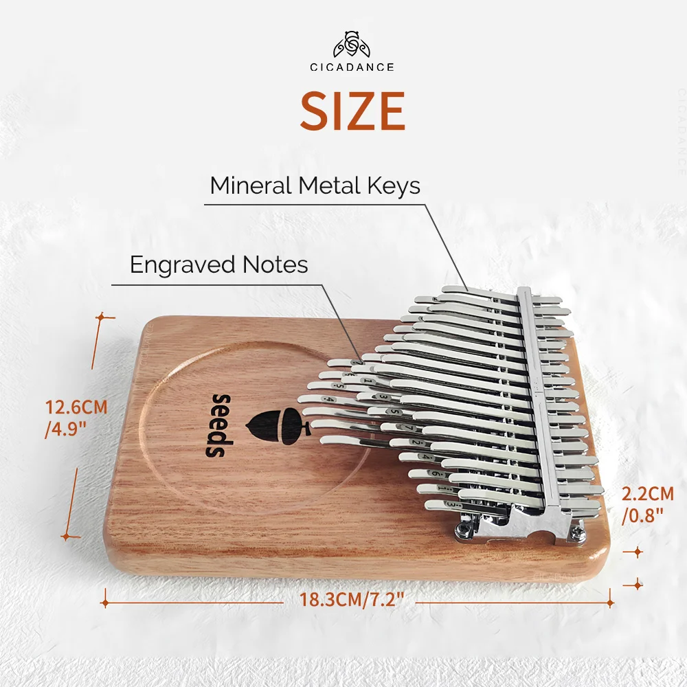 34鍵盤 34キー カリンバ C調 半音付き 親指ピアノ 34鍵盤 34キー カリンバ