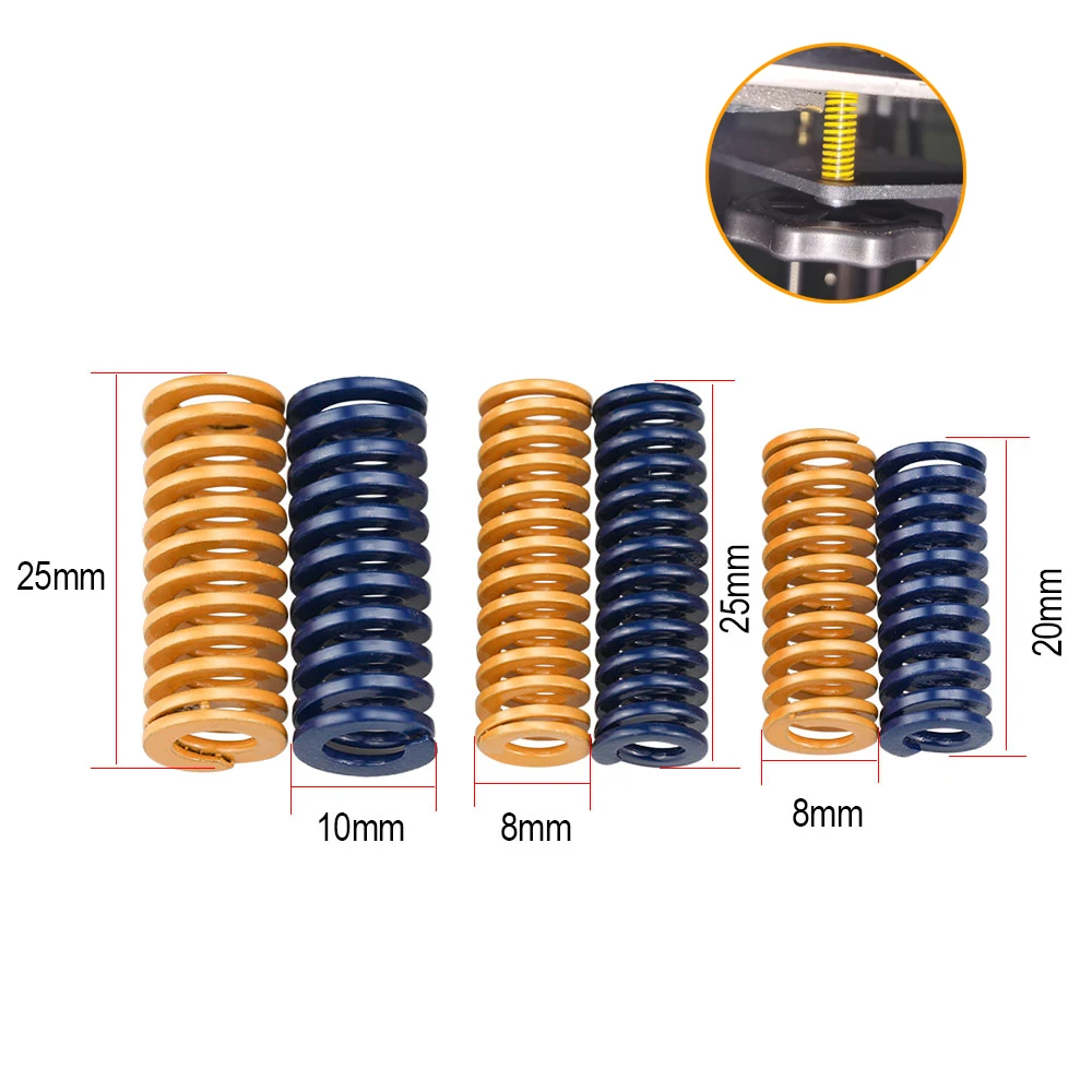 

3D Printer Parts Spring Heated Bed Springs For CR-10/CR-10S/Ender 3/Ender 3 Pro/Ender 3 V2 Extruder strong spring 3D Print Part