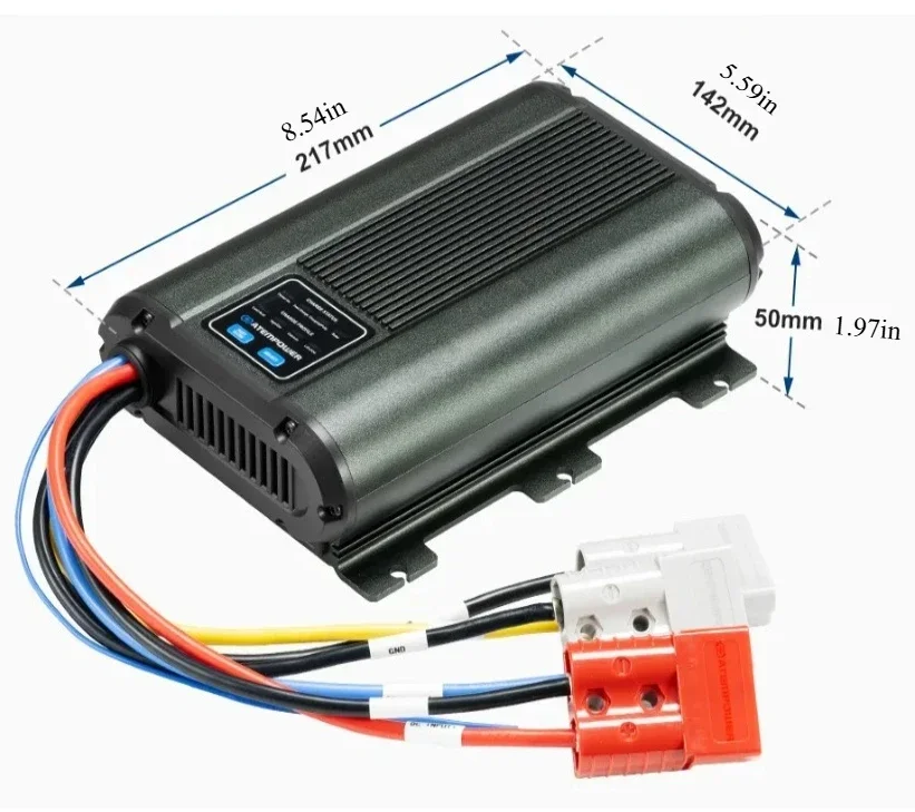 Solar Battery Charger, 60A 750W, DC Charger, Suitable for RVs and Off-road Vehicles,Supports dual line charging,MPPT Adjustment