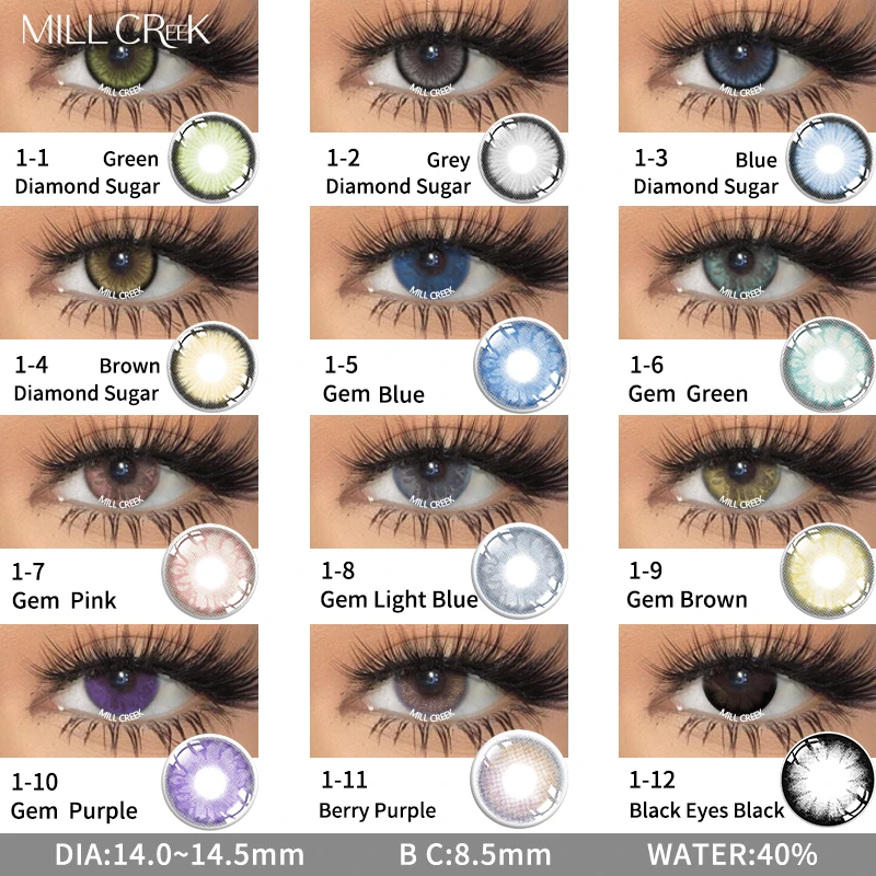 Pair Color Contact Lenses For Eye Natural Beauty Contact Lens Eye