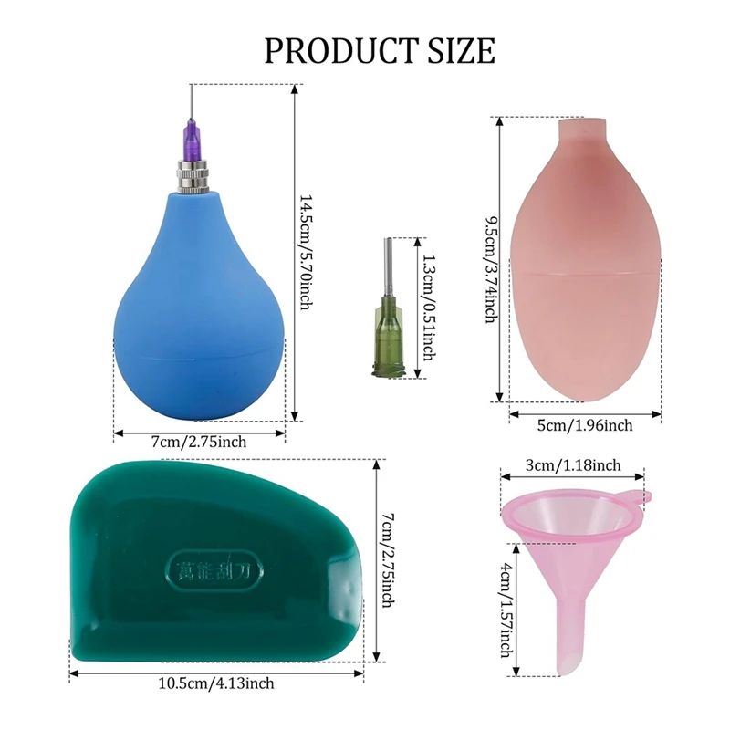 Pottery Precision Applicator Set, Pottery Tools Precision Tips Applicator Slip Trailer Bottles For Glaze Slip Durable