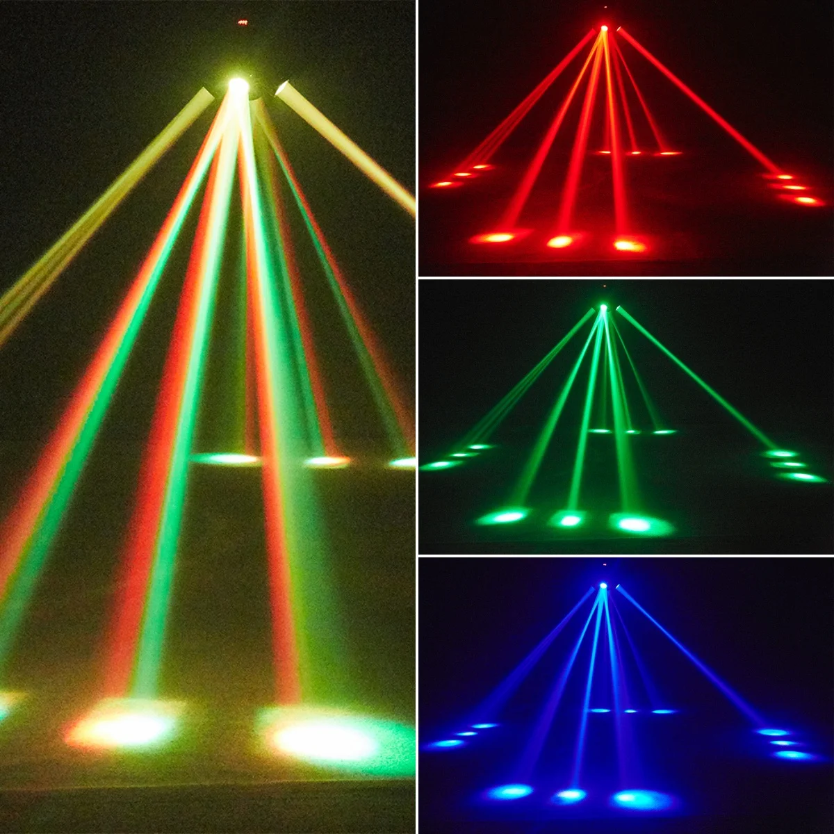 150W Led Four-Head Beam Moving Head Light DMX Controller Rotating Stage Party La
