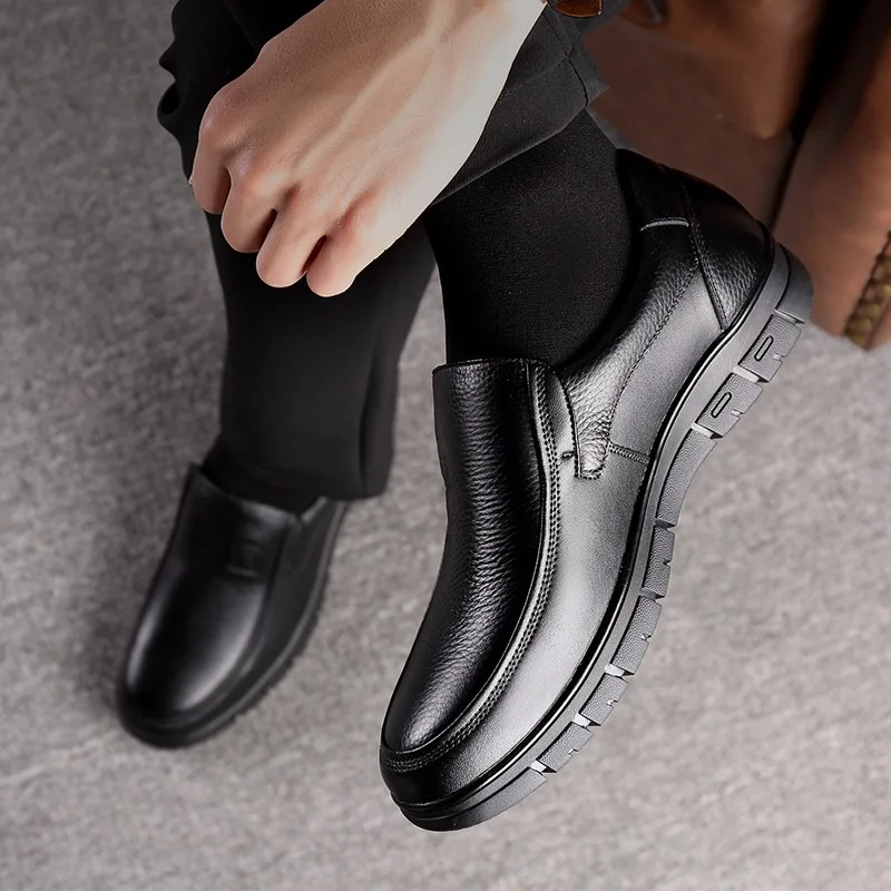 New Genuine Leather Handmade Shoes Casual Shoes For Men Flat Platform Walking Shoe Outdoor Footwear Loafers Breathable Sneakers 5