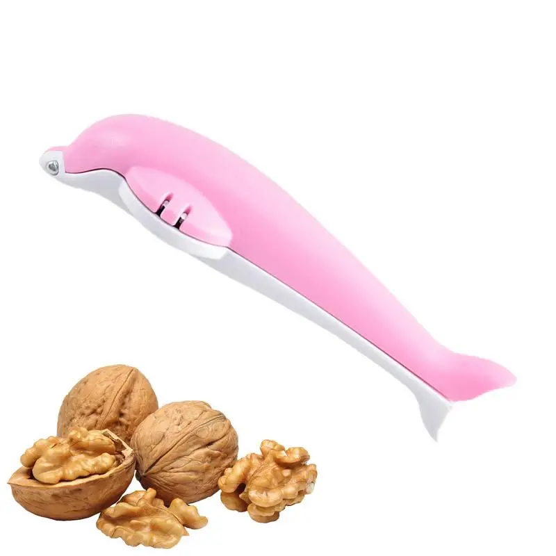 

stainless steel dolphin shape Nutcracker Tool Multi-Function Nut Cracker Sheller Windspeed Splash Proof Heavy Duty Pecan Sheller