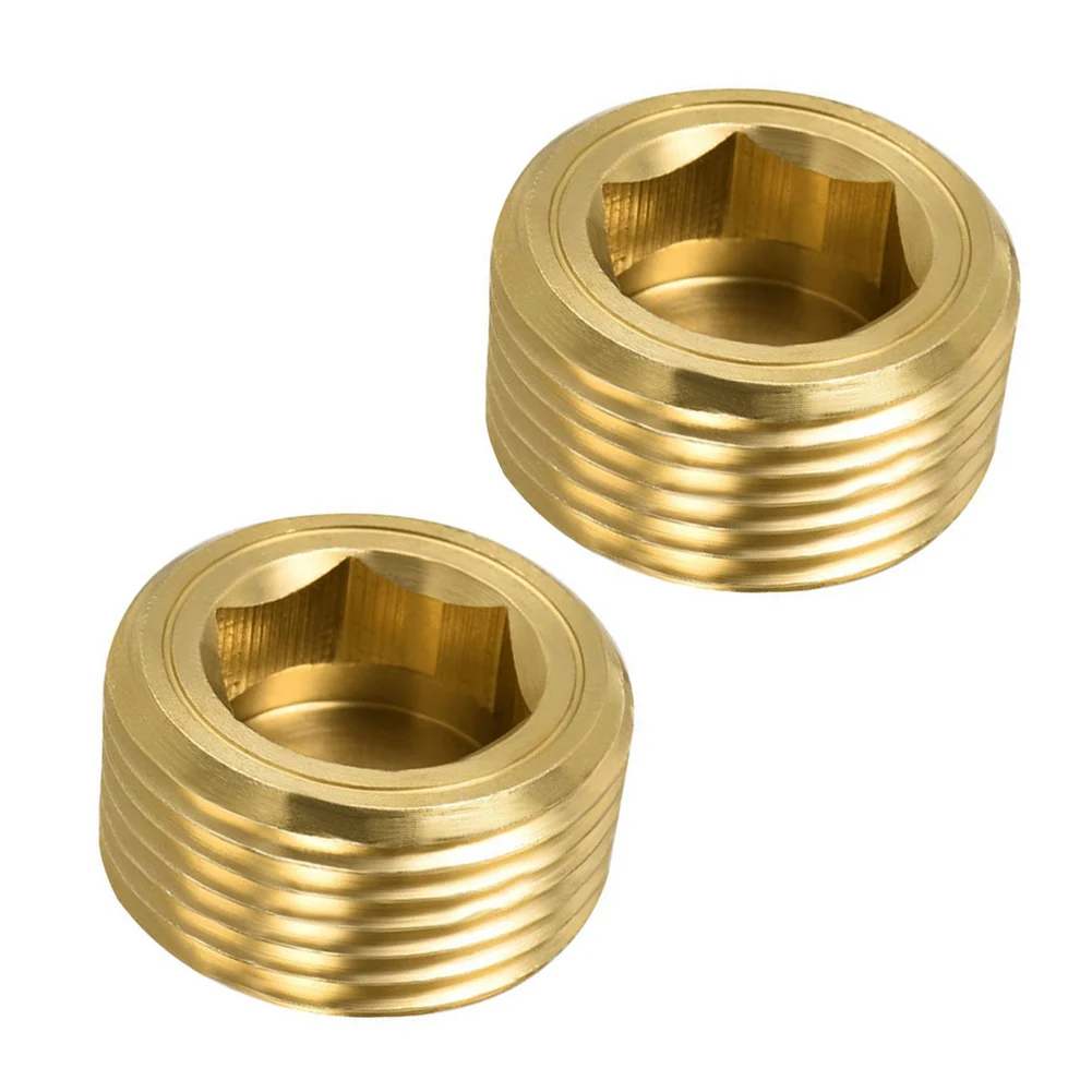 

Widely Used Yellow Air Internal Head Socket Brass Pipe Plug Pneumatic And Hydraulic Systems Suitable For Water