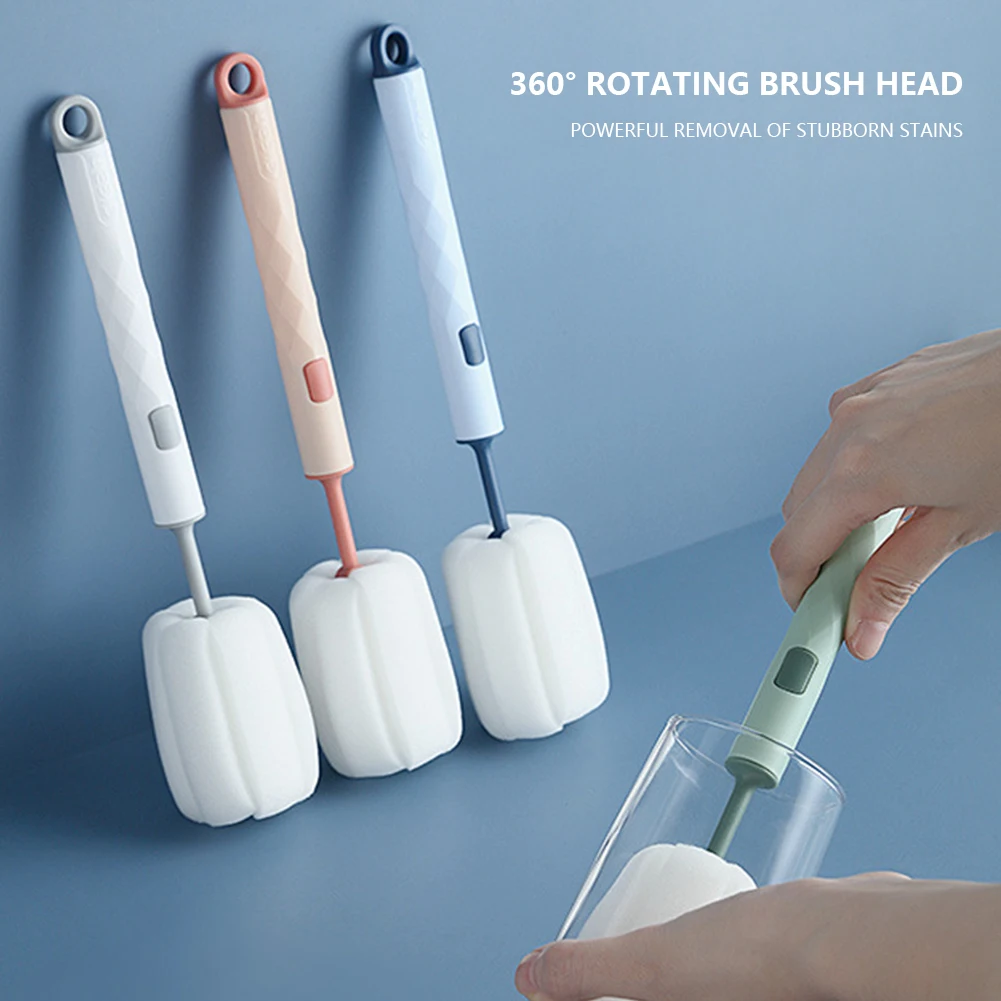 Cups Washing Brush Removable Cup Stain Brush Long Handle Cleaning Brushes Portable for Cleaning Goblet Glasses Bottles Mugs