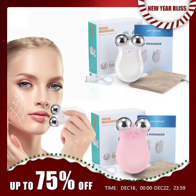 피부마사지  충전식 얼굴 마사지기, 전기 미세 전류 3D EMS 퍼밍, 미세 전류 deedema decree, 주름 피부 미용, 5 단 기어, 신제품 