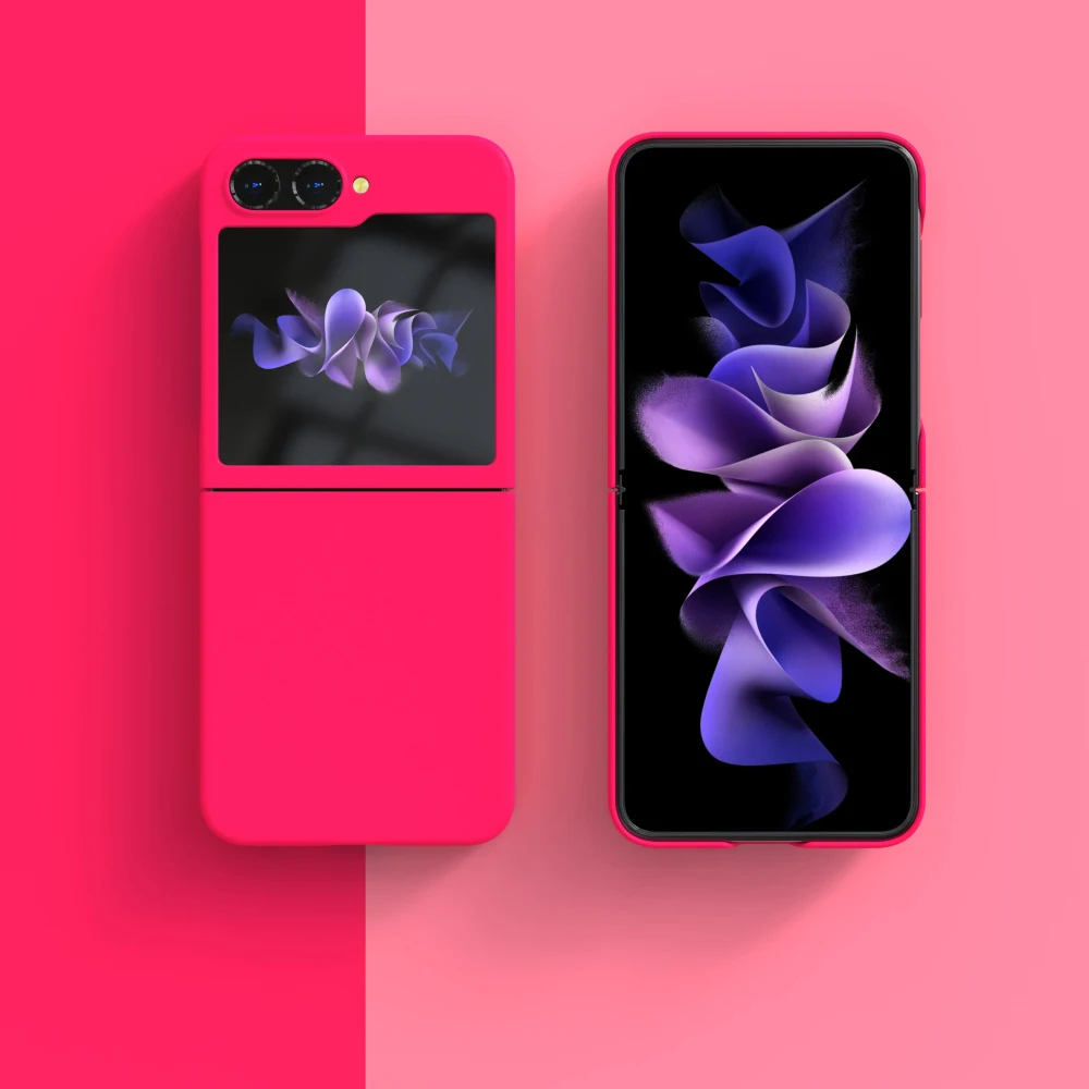 Liquid Silicone Phone Case with Hard TPU Bumper - Durable Protective Cover for Samsung Galaxy Z Flip Series