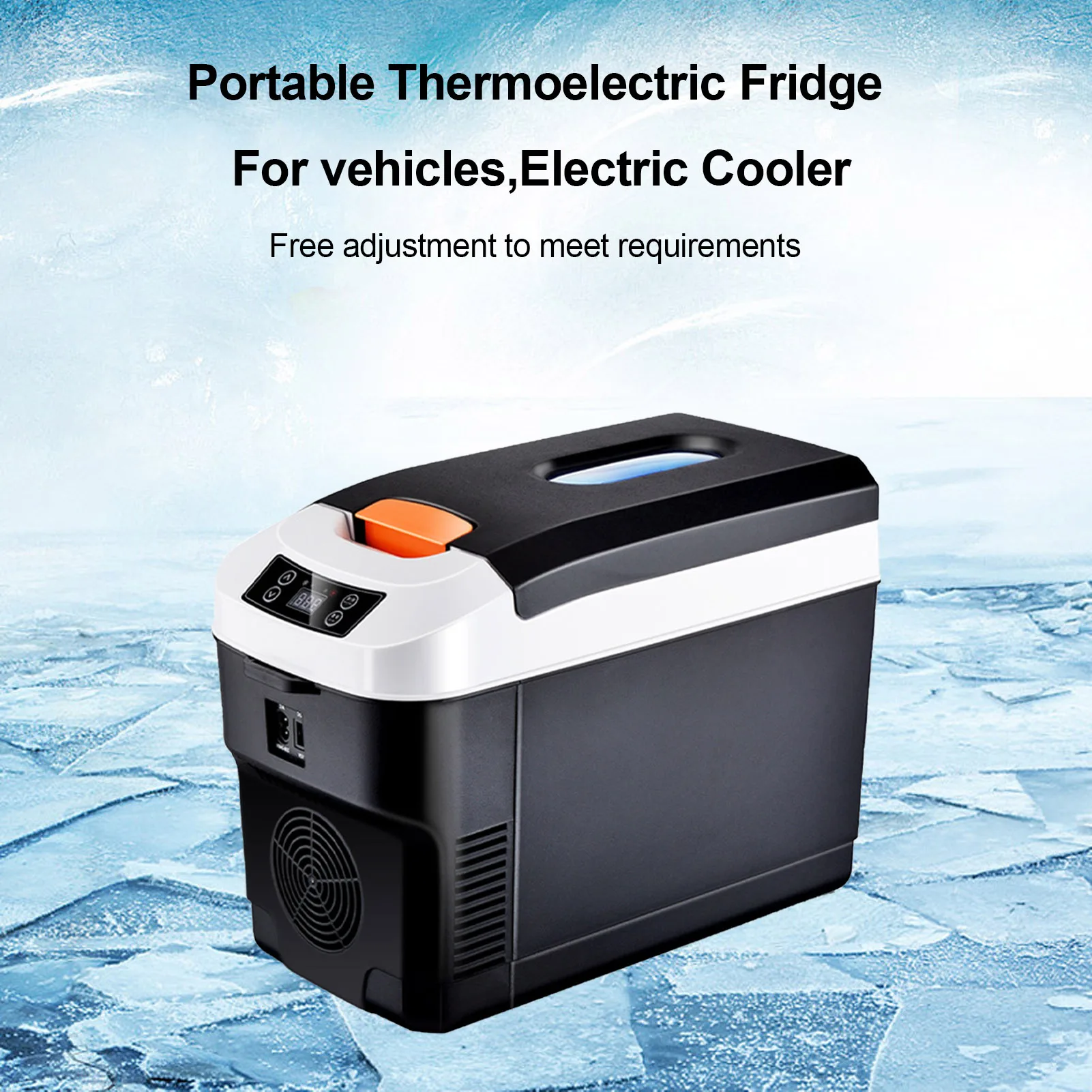 Thermoelectric Cooler Portable Electric Fridge 12V 220V 10 Liter