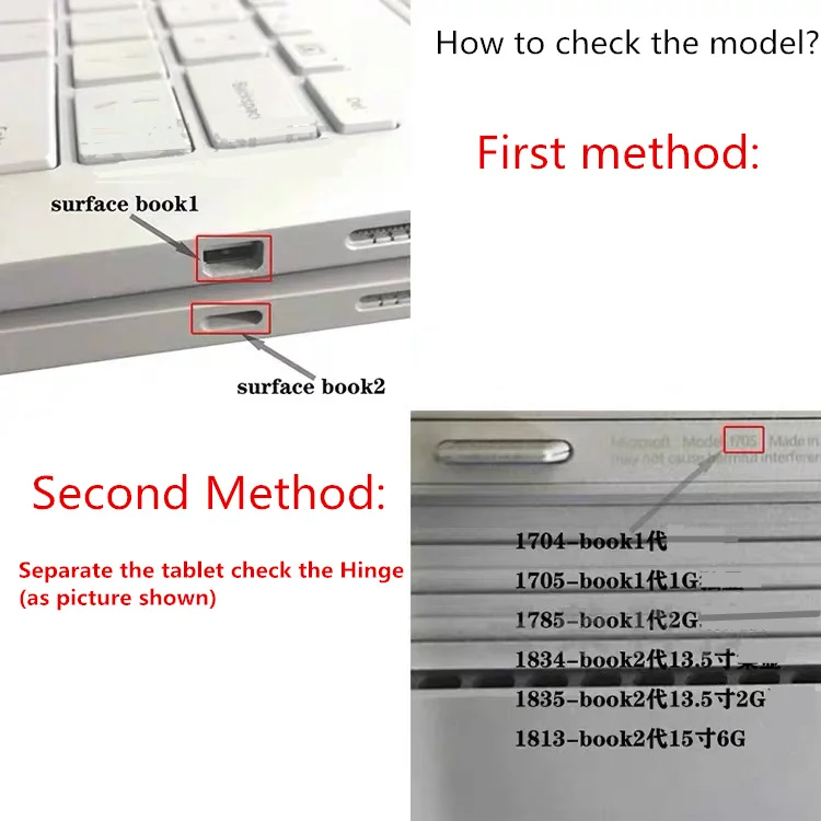 Original Keycap For Microsoft Surface Book 1 UK Key Cup 1704 1705 1785 13.5inch