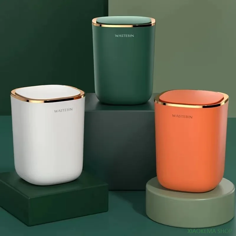

Trash Wastebasket For Can Sensor Toilet Kitchen Luxury Home Garbage Can Bin Smart Smart Bucket Bathroom Trash Automatic
