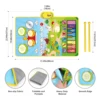 80x50cm Toddler Musical Piano Mat For Children Educational Toys Floor Keyboard Drum Toys Dance Mat With Instruments Sounds Toys 2