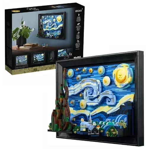

Ideas 2316pcs The Starry Night Vincent Van Gogh Model Building Blocks Bricks Educational Toys For Boy Kids Christmas Gifts 21333