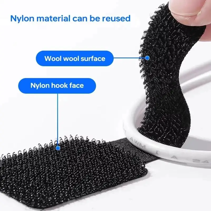 Reusable Cable Ties Fastening Wire Organizer Cord Rope Holder Self Adhesive Adjustable Cord Organizer Straps Desk Management Best Sellers In Consumer Electronics