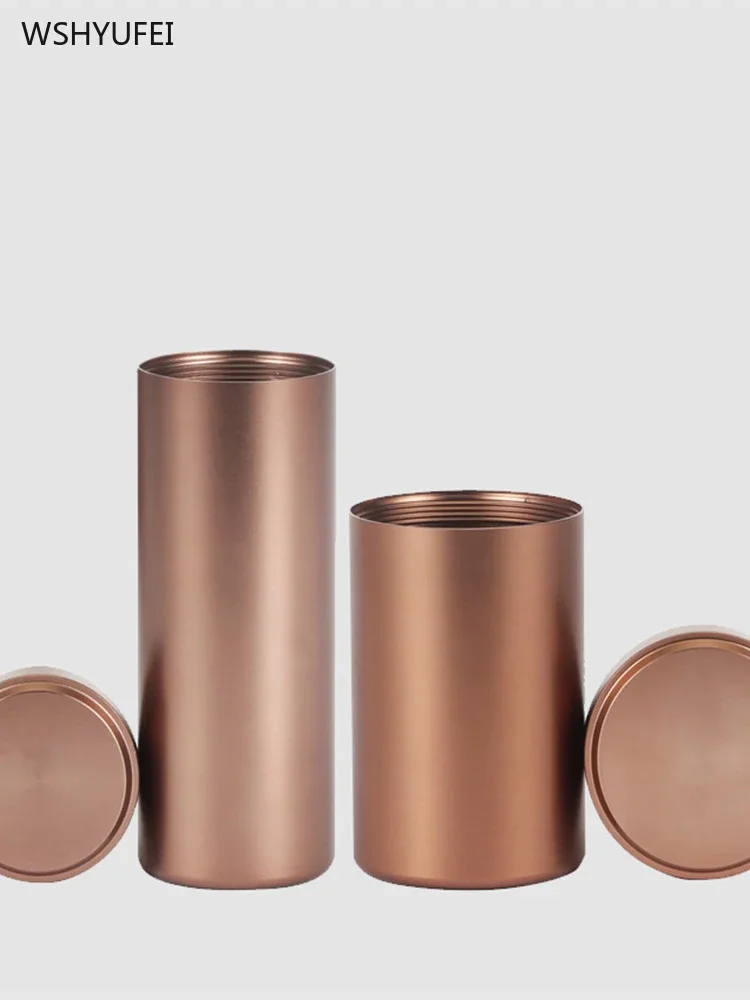 Metal Travel Portable Tea Seal tea tin box tea canister Stainless Steel Storage Bottle With Lid Coffee Bean Candy Biscuit Collection Storage Tank Kitchen