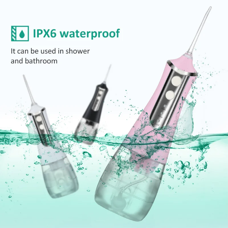 Oral Irrigator Dental Water Flosser Portable Dental Water Jet 300ML Teeth Mouth Washing Machine Teeth Cleaner
