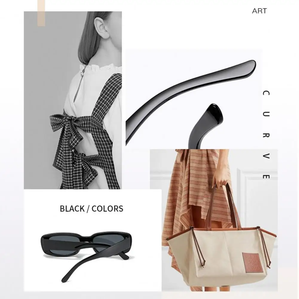 

Pc Frame Sunglasses Stylish Women's Sunglasses for Sun Protection Hip Hop Vintage Look Anti-uv Eye Wear with for Stability