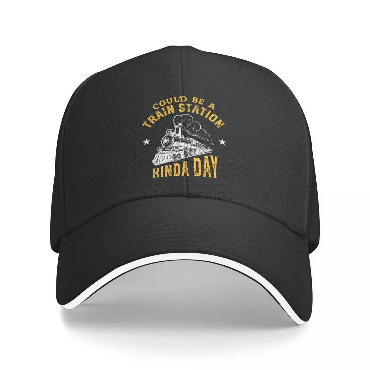 

Could Be a Train Station Kinda Day Baseball Cap Hip Hop Hat Man Luxury Dropshipping Men's Baseball Women's