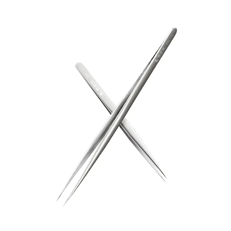 Precision Tweezers REPAIR MAN OK-01 Sharp Tips Clip for Mobile Phone PCB IC Circuit Jump Wire Chip Maintenance Clamp Hand Tool