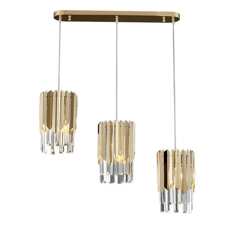 

America indoor Silver/Gold Crystal chandelier droplight LED ceiling Chandelier for Dining Room Bedroom Living Room home Lighting