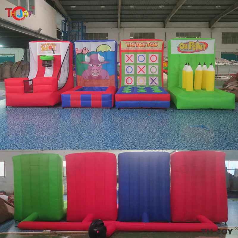 4 in 1 Commercial Rental Inflatable Carnival Game Inflatable Sport Games 6