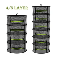 4/6 Layer Herb Hanging Drying Net Breathable Herb Drying Net with Zipper Foldable Hanging Mesh Basket for Herbs Flowers Fish Nut 1