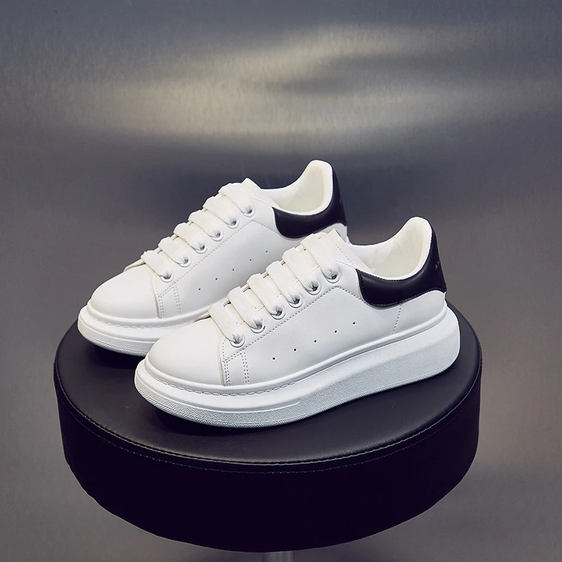 2021 New Couple Shoes Luxury Mcqueen Shoes Women Skateboard Shoes Sports  Man Alexander Shoes White Sneakers Increased Platform|Women's Vulcanize  Shoes| - AliExpress