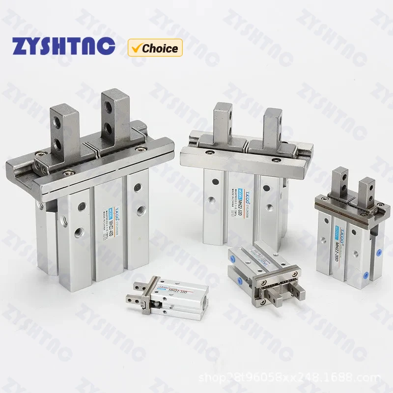 Cilindro Pneumático Ativo Dobro do Dedo tipo Braçadeiras de Alumínio de Smc Furo 1040 mm Grab Mhz2 10d 16d 20d 25d Mhz216d